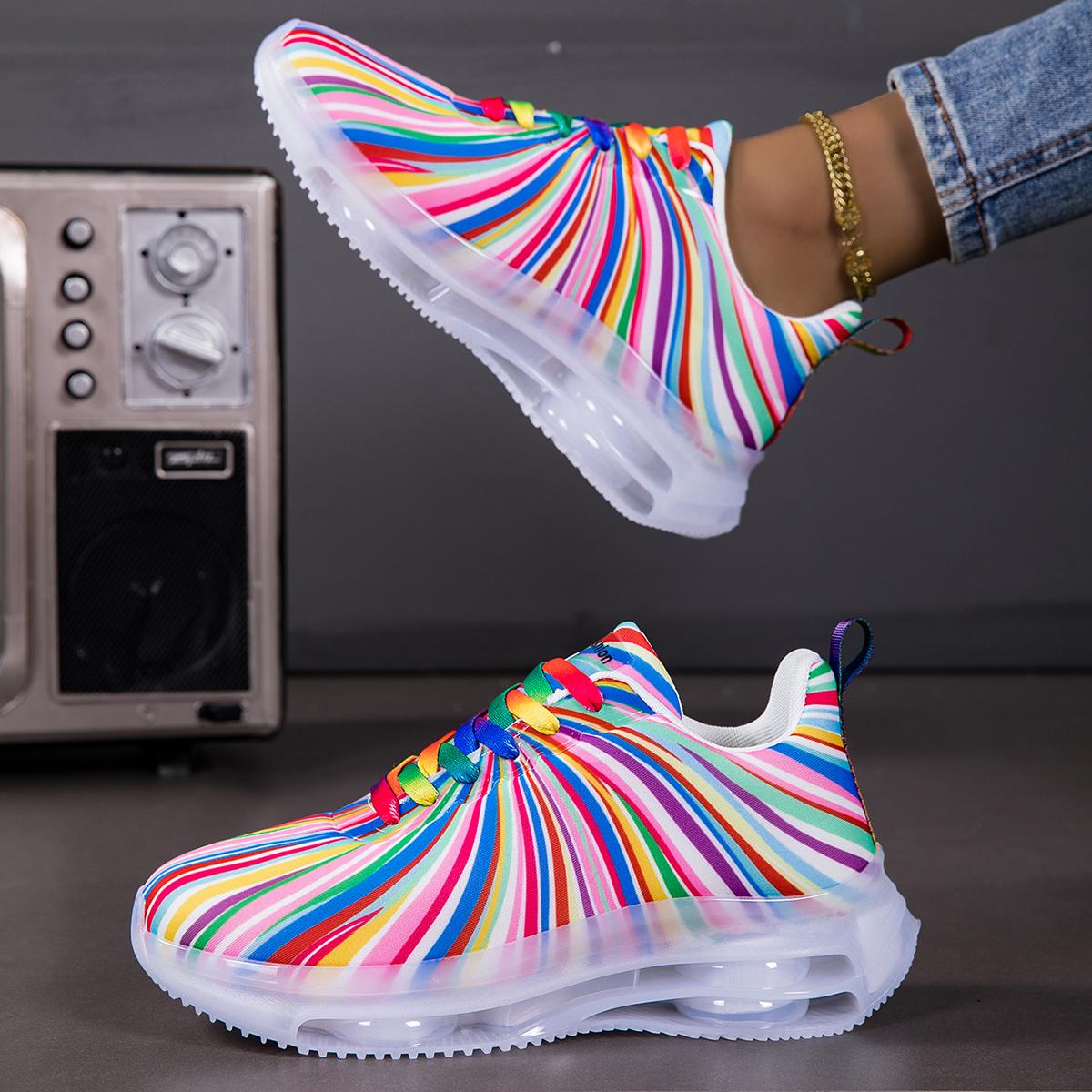 Women's fashion sneakers walking shoes, lightweight casual tennis sneakers air cushion running shoes, non-slip breathable tennis shoes, mesh air cushion men's sneakers gym workout oes, women's walking shoes arch support