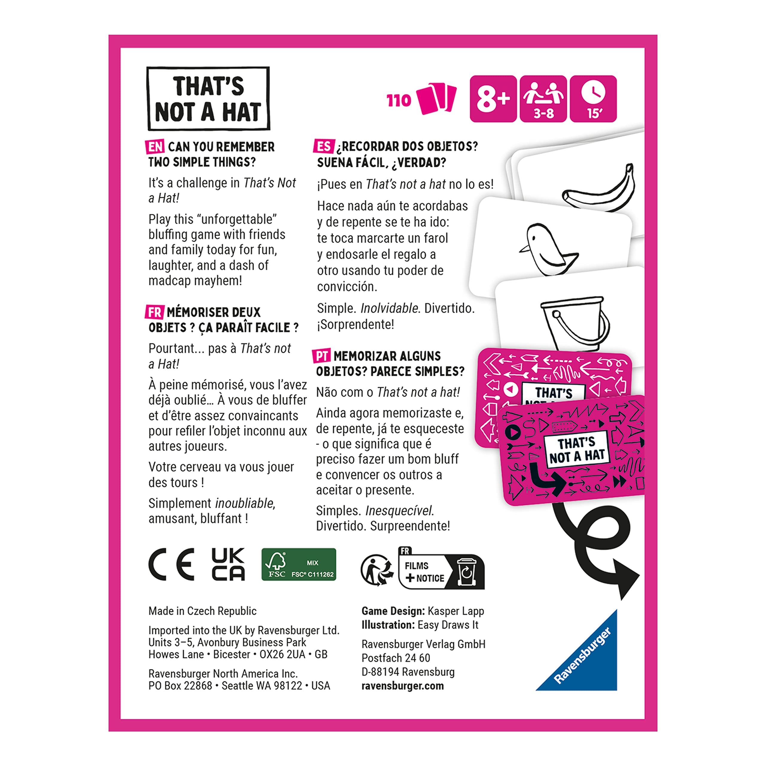 That’s Not a Hat Board Game Happy Party Game Set with Basic and Extended Card for 3-8 Players All Ages-Fun Bluffing & Memory That’s Not a Hat Board Game Happy Party Game Set with Basic and Extended Card for 3-8 Players All Ages-Fun Bluffing & Memory