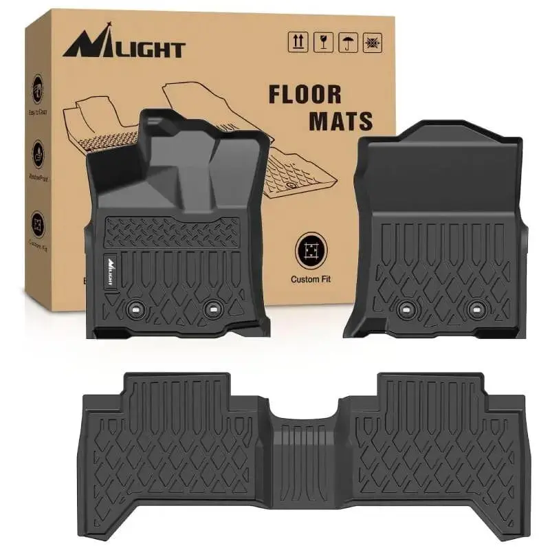 Nilight 2018 2019 2020 2021 2022 2023 Toyota Tacoma Double Cab TPE Floor Mats