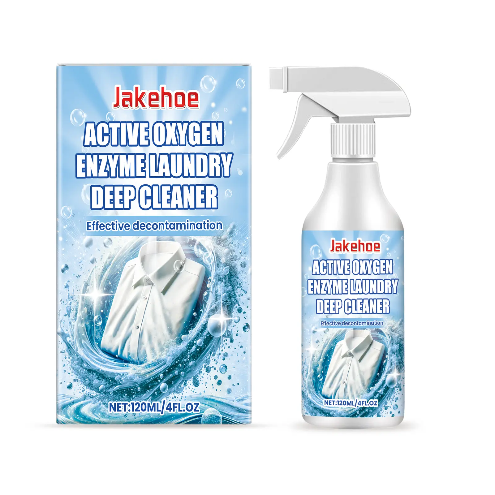 Jakehoe Clothing Cleaner - Gentle Stain and Yellowing Remover for Clothes, Clothing Cleaning Spray
