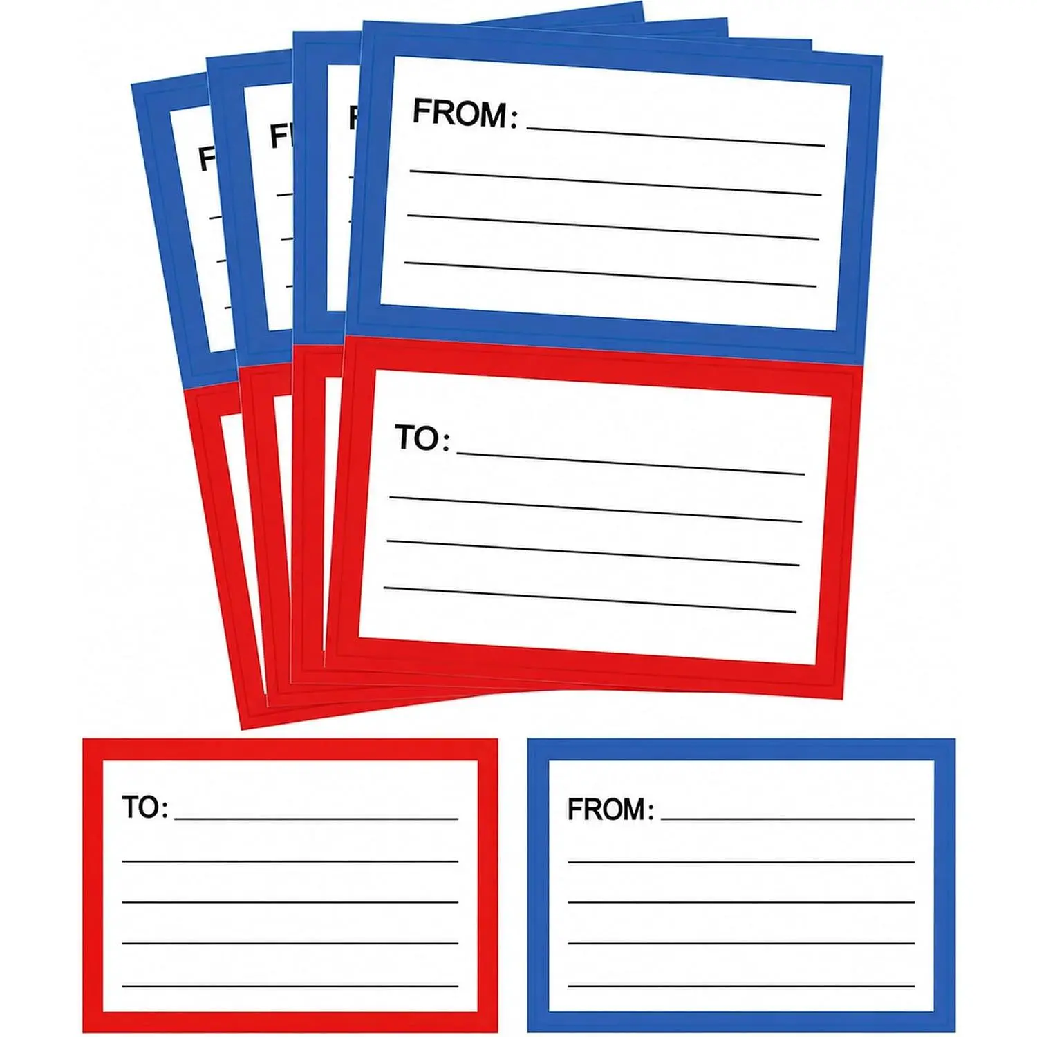 to from Return Address Mailing Labels 120 count Blank Mail Shipping Label | Postage Guaranteed Stickers 3.5x4.5'' Handwriting to/from Address Sticker for Package School,,Office (60 Sheet)