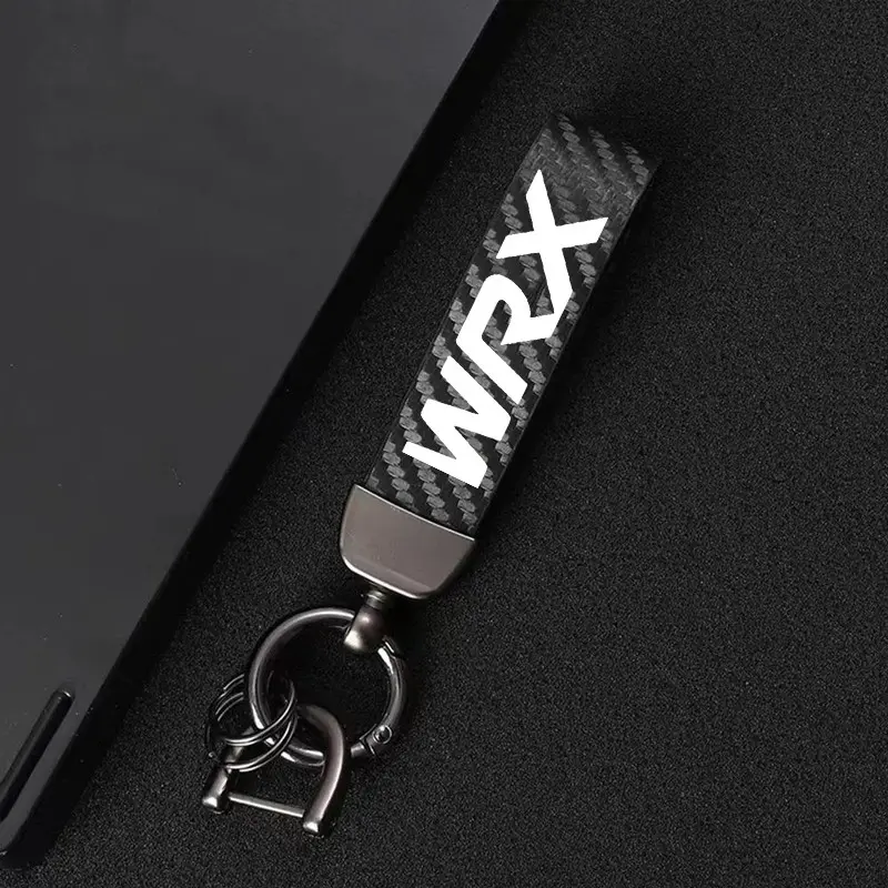 Wrx Car Keychain, Car Key Ring, PU Leather Material, Scratch-Resistant and Durable, Practical Daily Essential Item, 1pc, Stamping Design