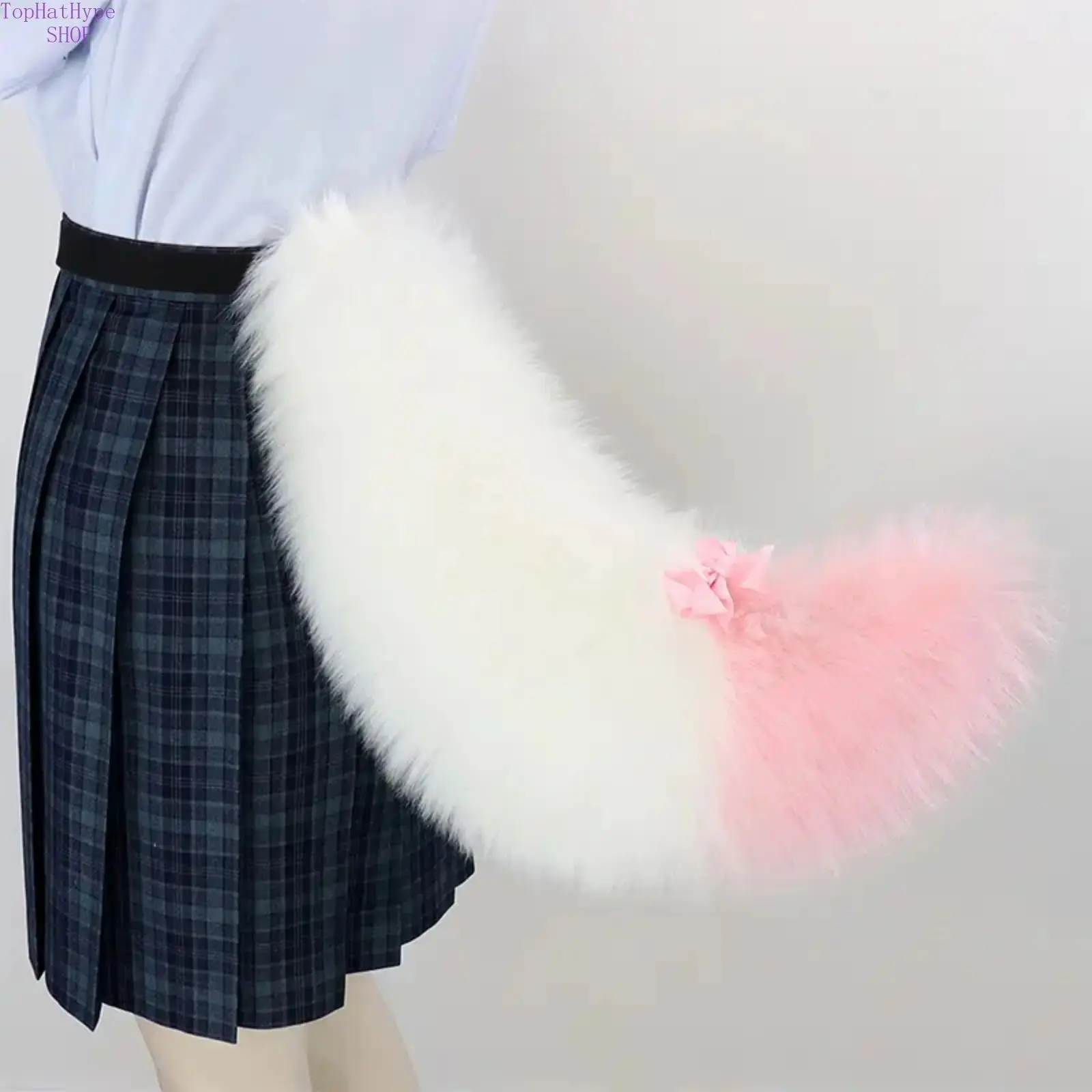 Plush Faux Fur Animal Tail, Soft Handmade Cosplay Costume Wear for Unisex Users, Cute Party Accessory for Halloween & Festivals