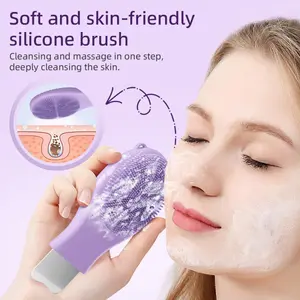 Multi-Functional Facial Care Brush, Silicone Cleansing Massage + Blackhead Removal, Gentle Deep Cleaning Tool, Portable Mini Silicone Face Brush