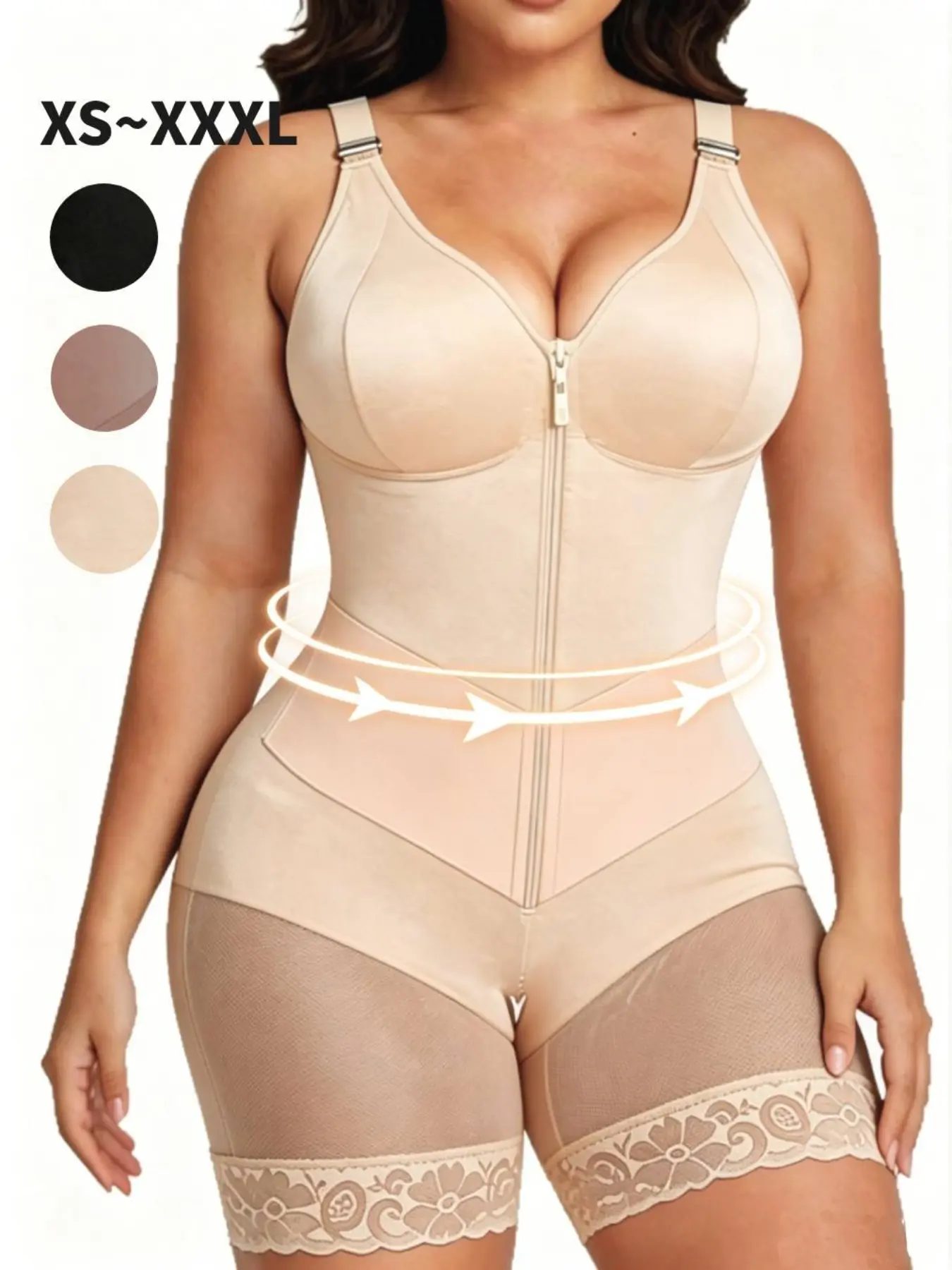 Women's Compression Shapewear Waist Trainer, Colombian Style Belly Control Belt, V-Shape Elastic Band, Designed for Women, Comfortable & Effective