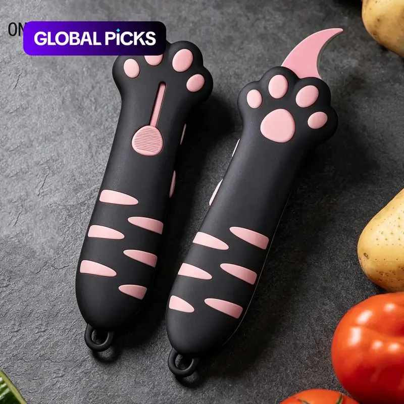 Cat Paw Unboxing Knife, Creative Cat Claw Gift, Bag Opener, Fruit Cutter, Small Blade for Home Use, Cute and Practical, Cutting Supplies #GLOBAL PICKS