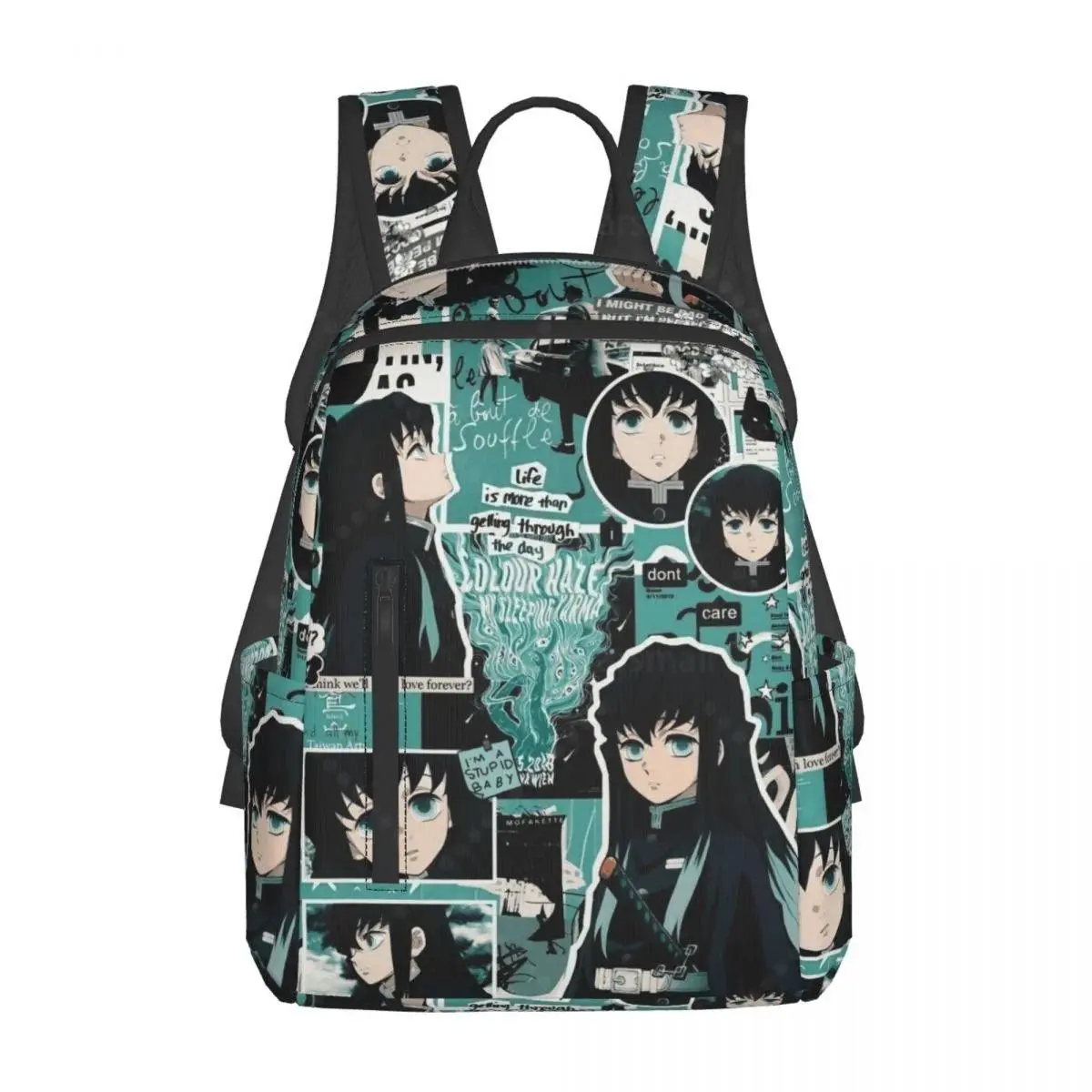 Cute Anime Muichiro TokitoTravel Backpack College Book Bag for Men Women Lightweight Casual Should Bags for Outdoor Sports
