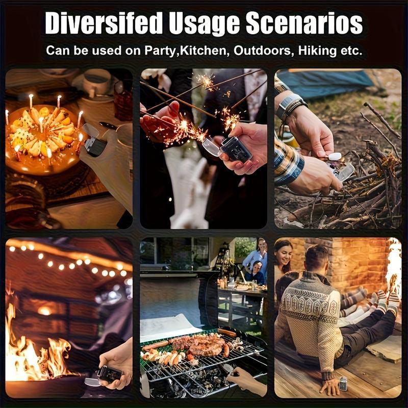 USB Lighter Rechargeable ,Windproof Electronic Lighter, Compact And Portable, Ideal For Camping, Travel, Wilderness Survival, Candles, Aromatherapy, And Outdoor Adventures. Stylish Design And Robust Construction. Camping Gear.