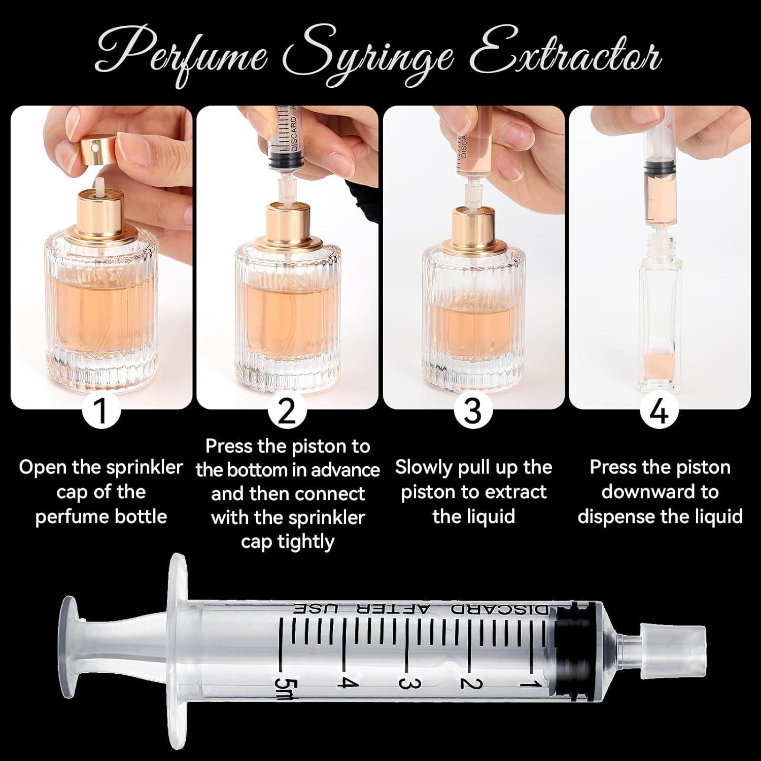 10-Piece Perfume Refill Tool Kit, Plastic Perfume Dispenser & Transfer Tools, Travel Refill Set for Liquid Cologne, Fragrance Samples & Essential Oils