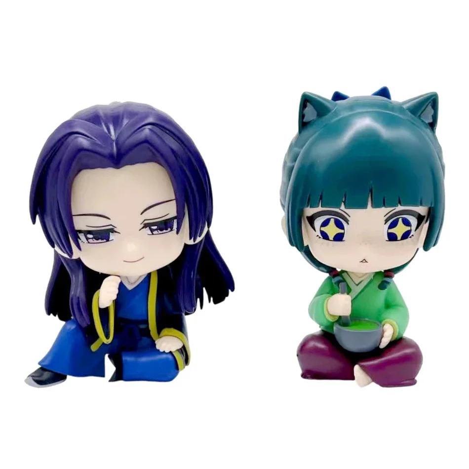 Apothecary Diaries Maomao Jinshi Ren Mini Q Version Figure - Cute Anime Desk Ornament PVC Model Gift for Fans