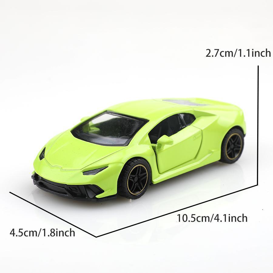 (bagged)1:43 Lamborghini Racing Car, Alloy Model Car, Simulated vehicle, children's alloy car, boy's toy model, car ornaments