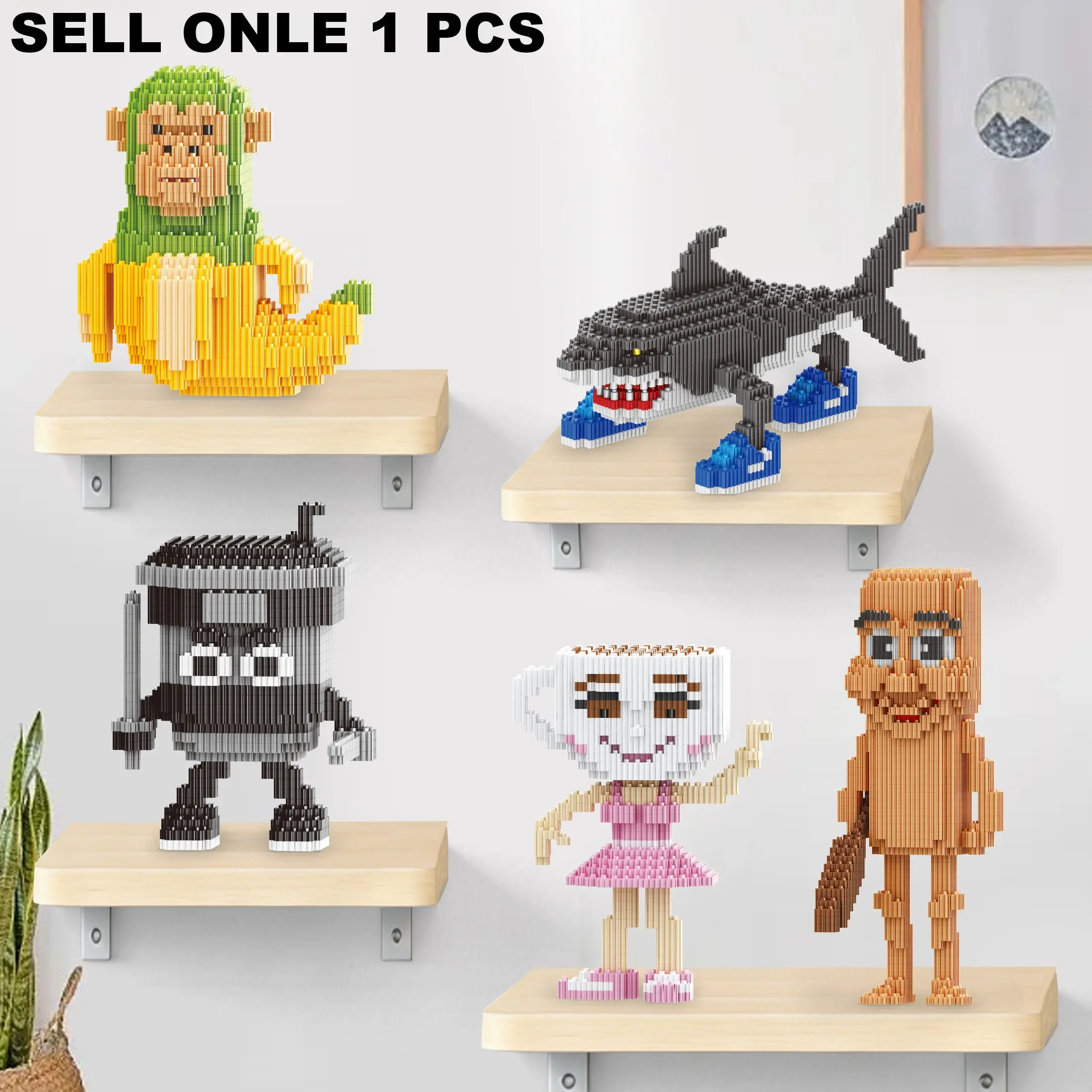 Unique Creative Building Block Set, Perfect Gift for Birthdays, Halloween & Christmas, Ideal for Collectors & Decorations