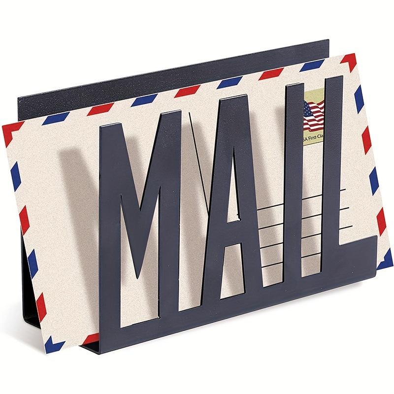 Space-Saving MAIL Letter Holder, Durable Metal Wire Sorter, Desk & Wall Dual-Use Mail Organizer
