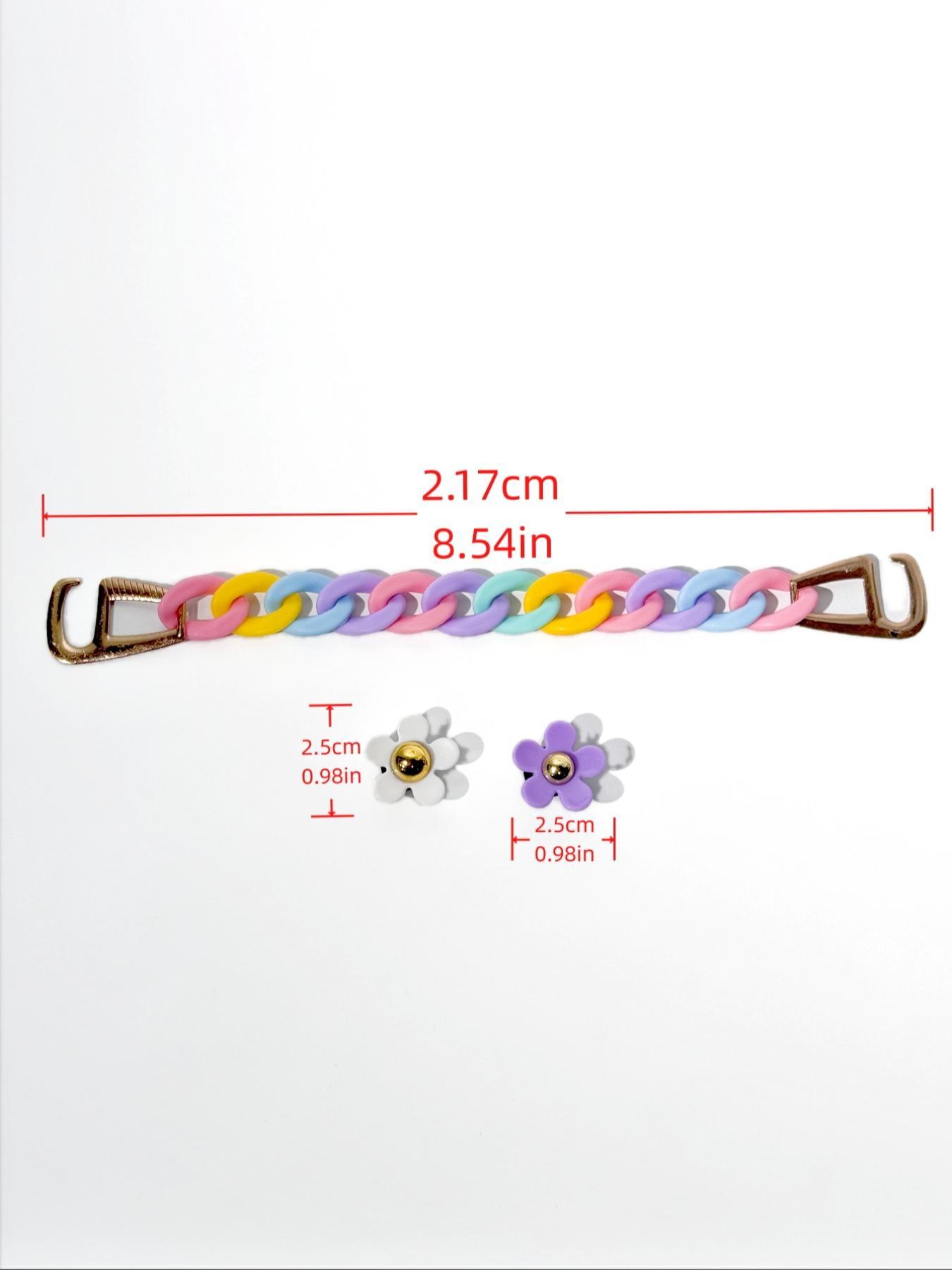 Cute Flower & Faux Pearl Decorated Shoe Charm, Fashionable DIY Shoes Decorations for Clogs, Shoes Accessories for Women & Girls