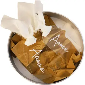10pcs Clear Acrylic Blank Place Cards Gift Tags with Ribbon Wedding Name Cards for Table Setting Reserved Signs Party Supplies 3.54" x 1.77"