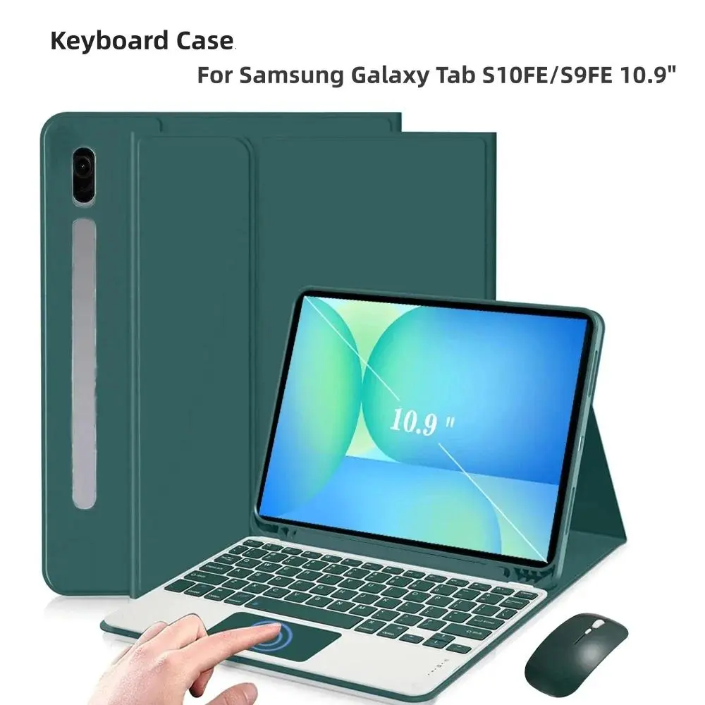Keyboard Case for Samsung Galaxy Tab S10 FE 10.9 Inch 2025 SM-X520/X526/X526B, Keyboard Cover for Galaxy Tab S10 FE 10.9 " Funda