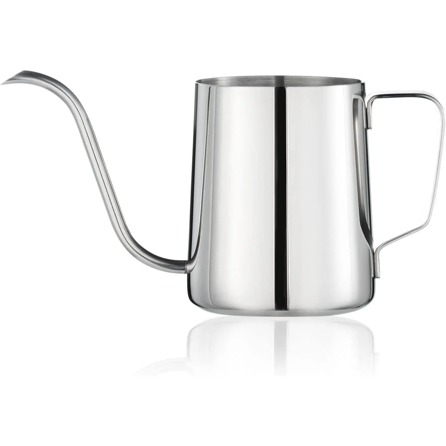 Pour Over Kettle, Gooseneck Spout Coffee Tea Pot,12OZ Hanging Ear Hand Blunt Long Narrow Drip Cup Gooseneck Kettle, Camping Coffee Pot for Travel Outdoor(Stainless Steel)