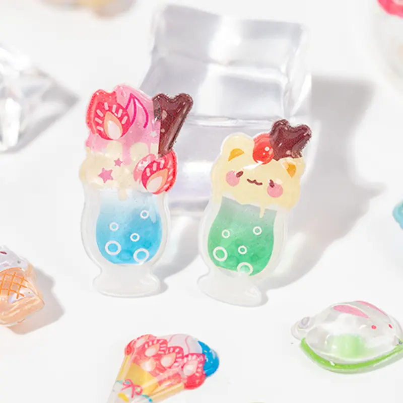 1PC fresh and cute 3D food sticker, easy to use and waterproof. Sweet and adorable style with dessert and food details. Suitable for journals, DIY items, and decoration. Ideal for DIY projects and office supplies.