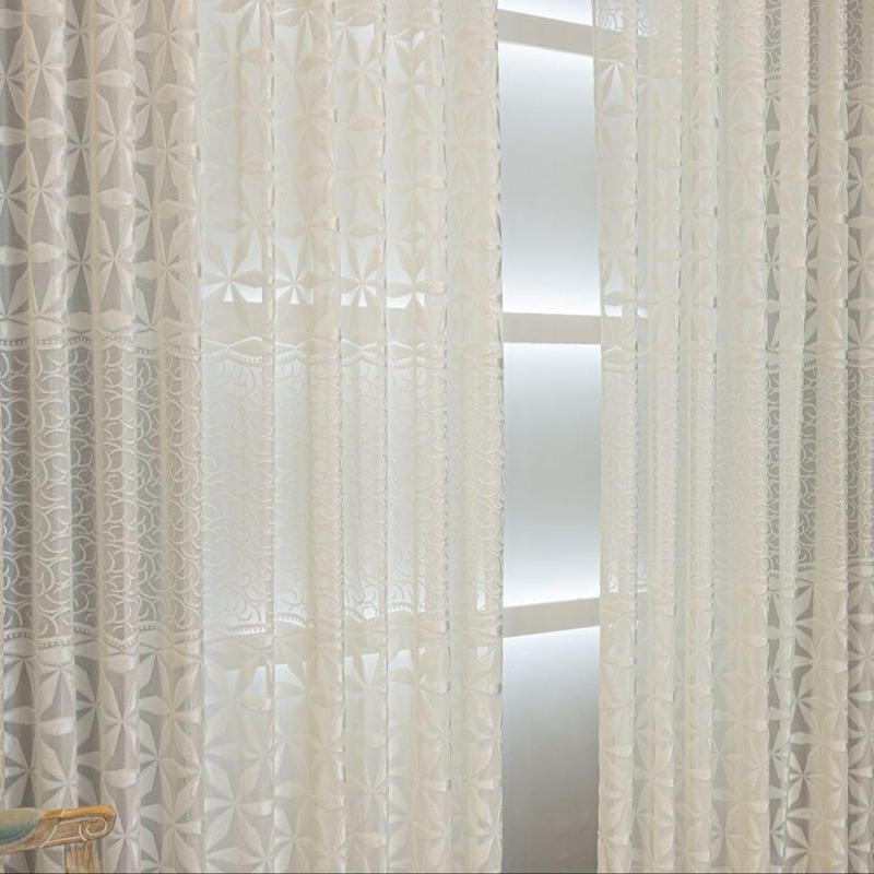 Hollow-Out Design Finished Curtain, Modern Simple Luxury Light-Transmitting Window Curtain for Balcony, Bedroom, Living Room and Office #TOP PICKS