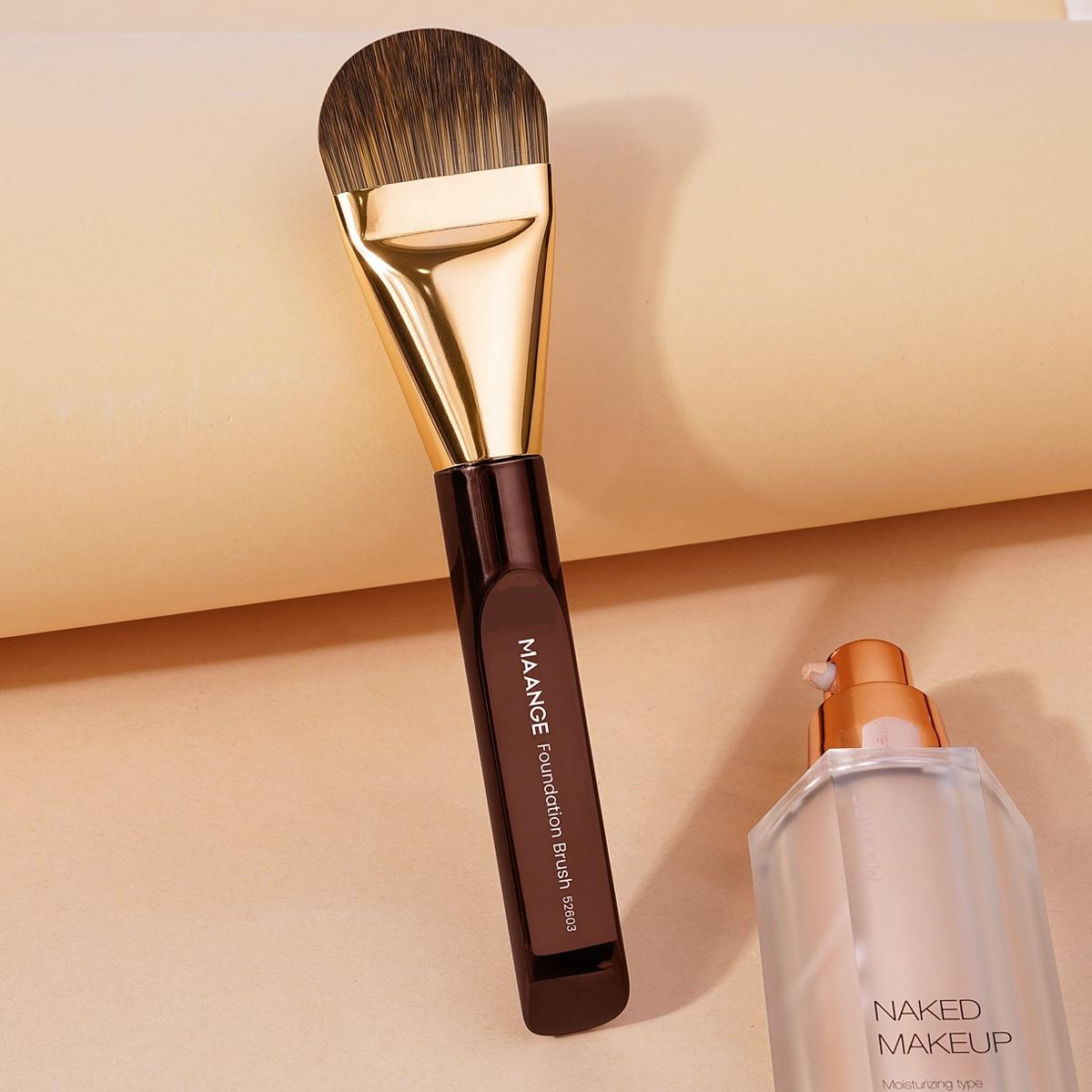 Makeup Brush, Foundation Brush, Contoured Foundation Brush, Mask Brush, Makeup Accessories, Professional Makeup Tool for Women & Girls