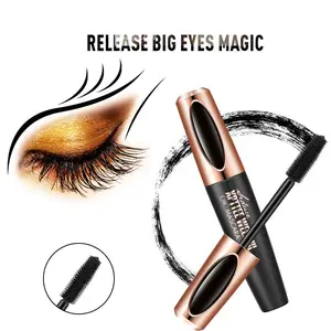 4D Volumizing Lash Lift Mascara with Silicone Brush, Extra Lengthening, Curling, Waterproof, Smudge-Proof, Long-Lasting Lash Definition & Volume