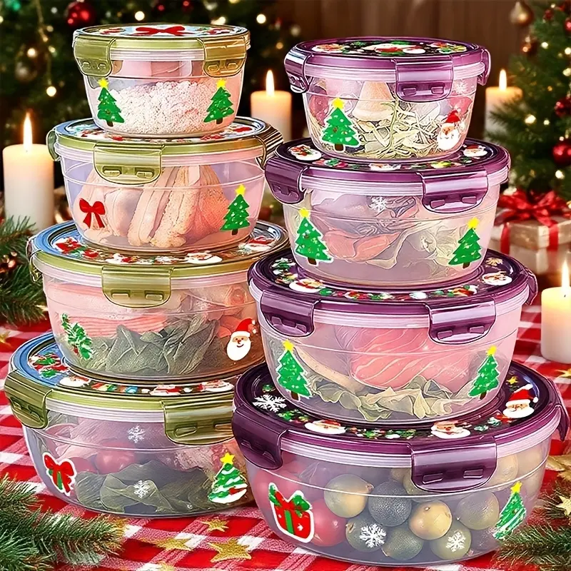 3Pcs Food Service Containers Large Capacity Fridge Storage Sealed Easy Clean Stackable Space Saving For Fresh Ingredients Meat Fruits Vegetables Perfect For Lunch Boxes Bento Containers School Meals T