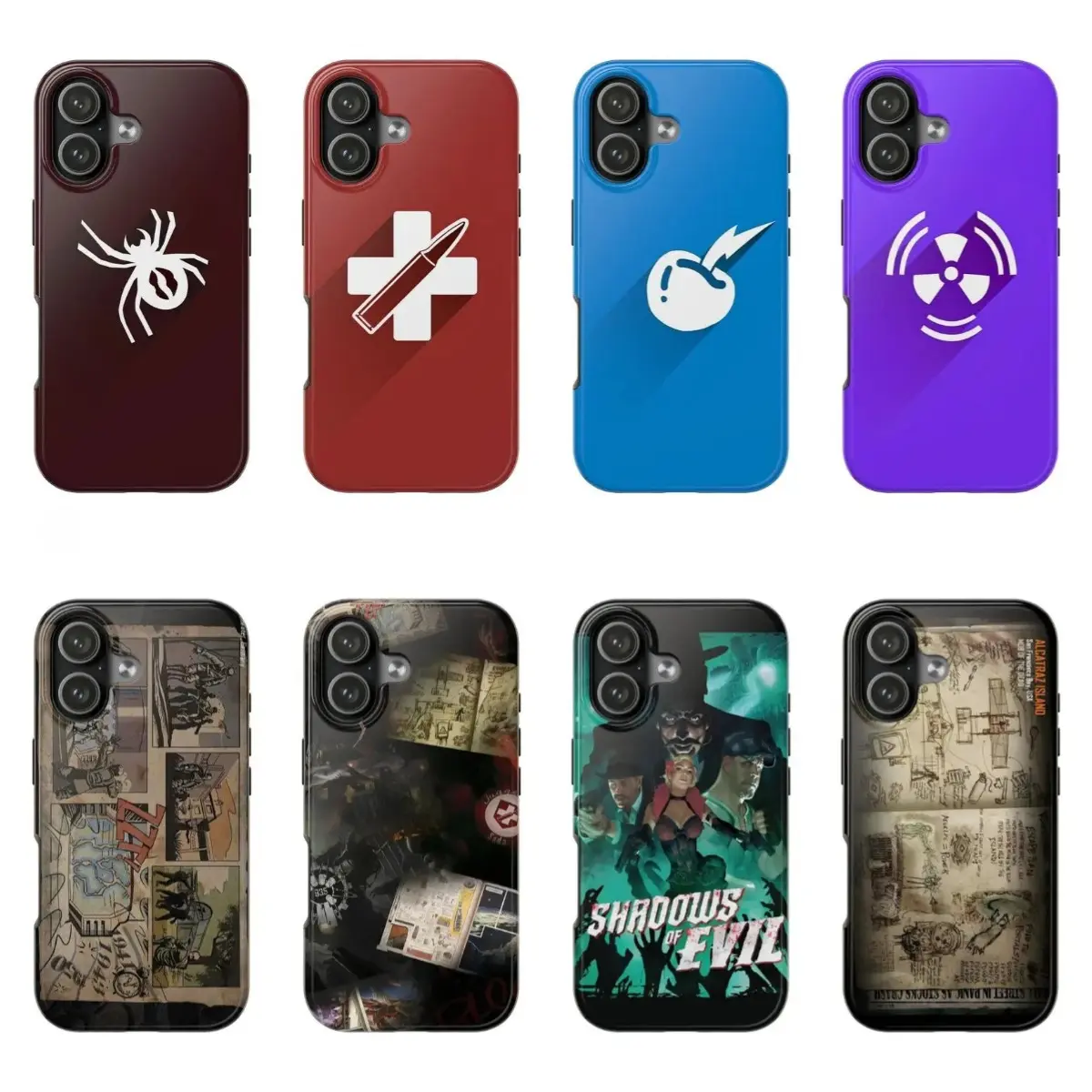 Call of Duty Zombies Black Ops CoD Map, Kino, Origins, Moon, Mob of the Dead,Gamer Gift, Nostalgia Gaming Durable phone case for iPhone 12, 13, 14, 15, 16, 17 Pro Max, Pro, Plus, and 17 Air,the perfect gift for her or him, ideal for parties.