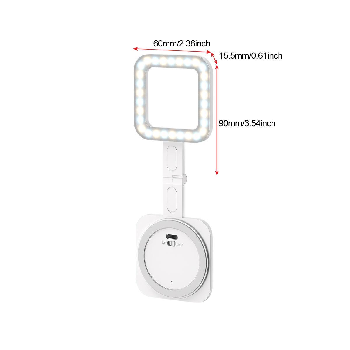 Magnetic Selfie Light, Selfie Led Lights, 1pc 360° LED Selfie Ring Fill Light Compatible with iPhone Magsafe for Selfies/Photography