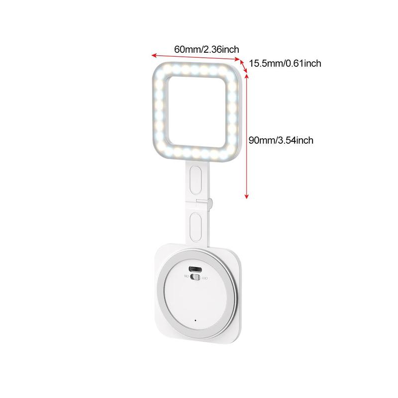 Magnetic Selfie Light, Selfie Led Lights, 1pc 360° LED Selfie Ring Fill Light Compatible with iPhone Magsafe for Selfies/Photography