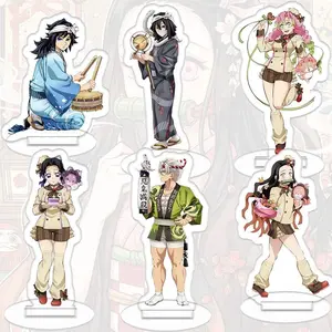 Demon Slayer Stand Sign Giyu Tomioka Mitsuri Desktop Decoration Shinobu Kochou Figure Ornaments Nezuko Model Toys Birthday Gift