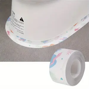 High-Quality Bathroom Seal Tape, Self-Adhesive Design, Easy Clean, Durable, Ideal for Home Decor, Includes Aesthetic Seam Stickers