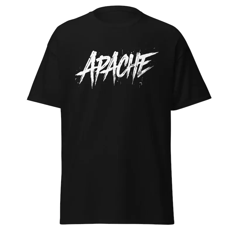 Apache Graphic T-Shirt: Indigenous Pride Street wear Tee |   Soft Heavyweight Graphic Tee,Unisex T shirt Daily Holiday Shirts