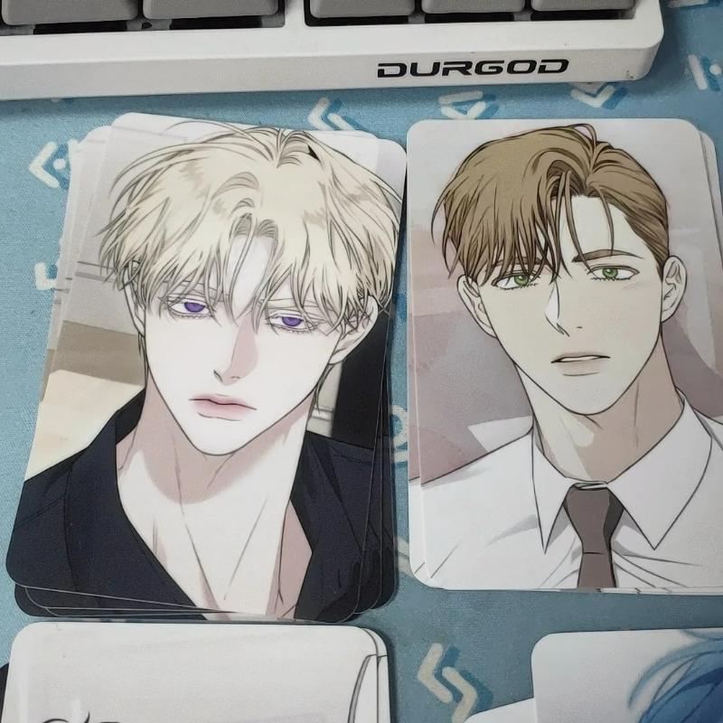 2 Pcs/set BL Male Male Love Lomo Card Alpha and Omega HD Photocard Postcard Fans Friends Cosplay Gift