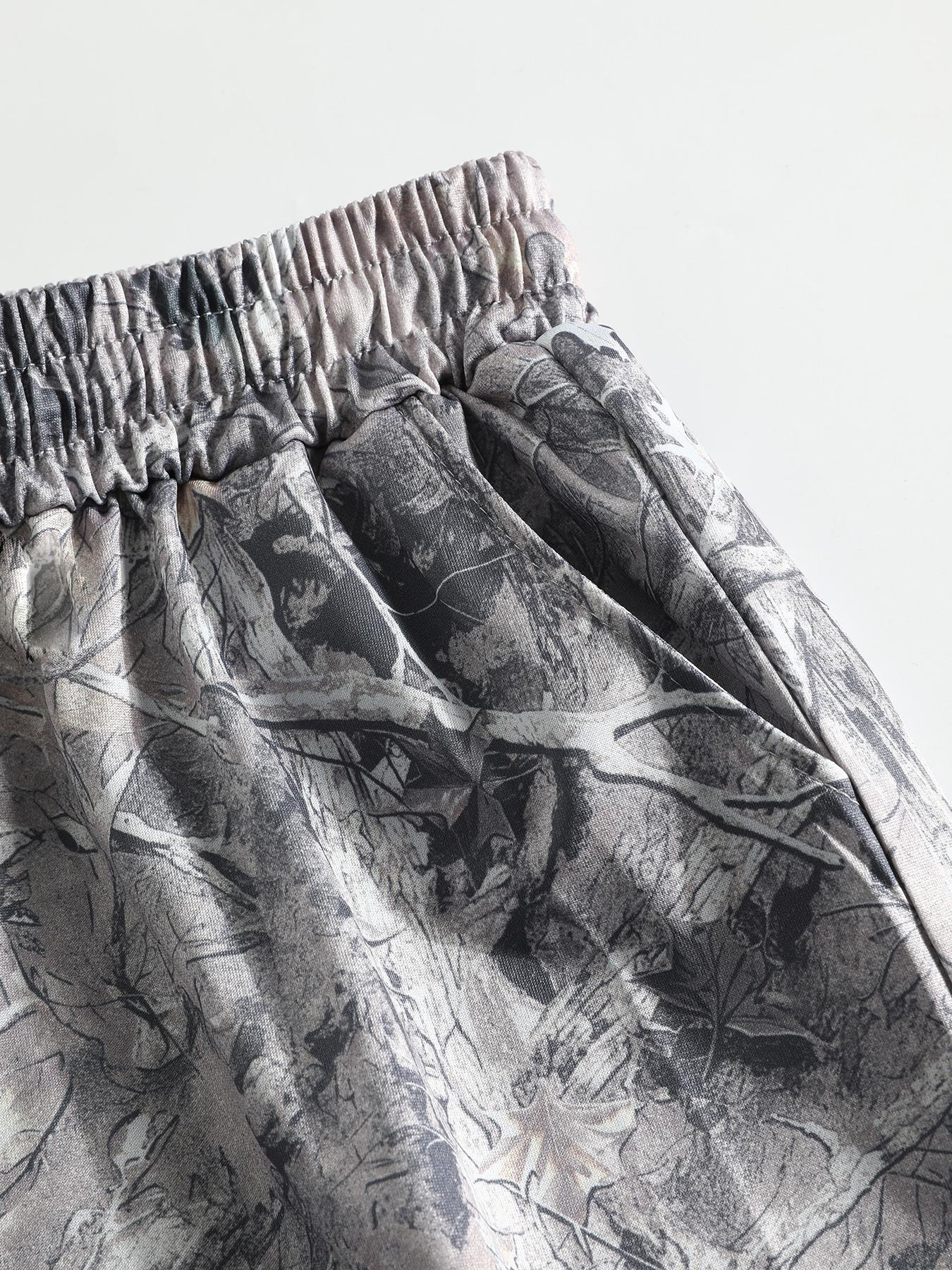 Women's Plain & Camo Print Shorts, Casual Comfy Breathable Elastic Shorts for Summer, Ladies Bottoms for Daily Wear