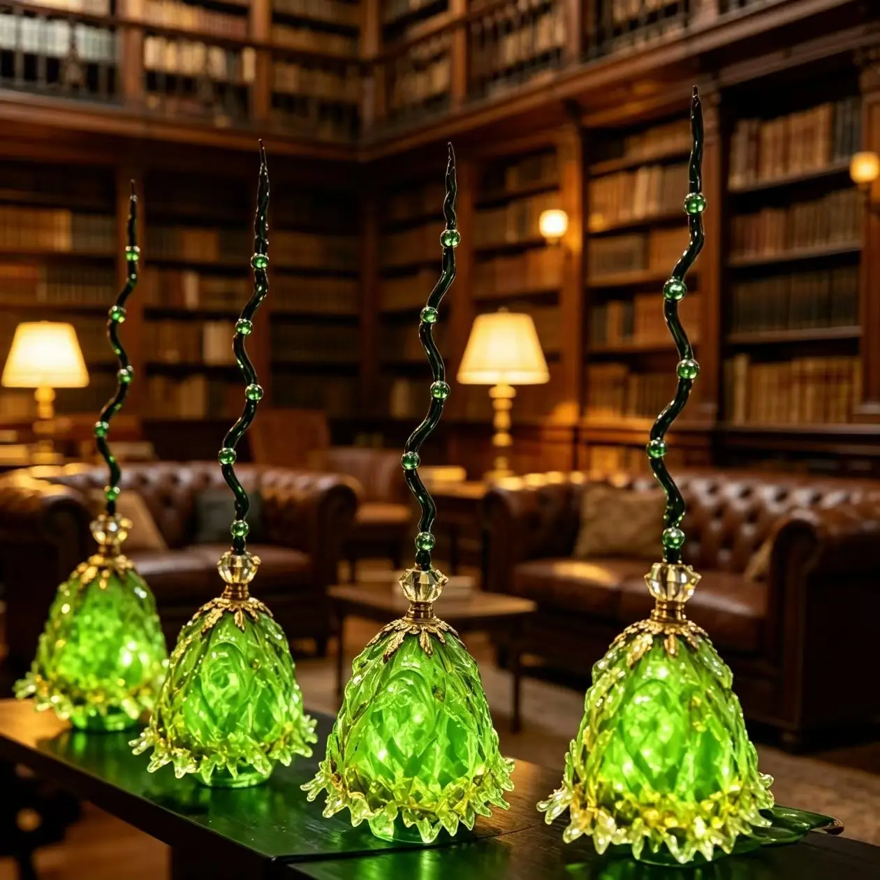 Halloween Glowing Magic Broom with Sound Effects, Automatic Bouncing Witch Broom for Haunted House, Escape Room, Party, and Indoor Decoration