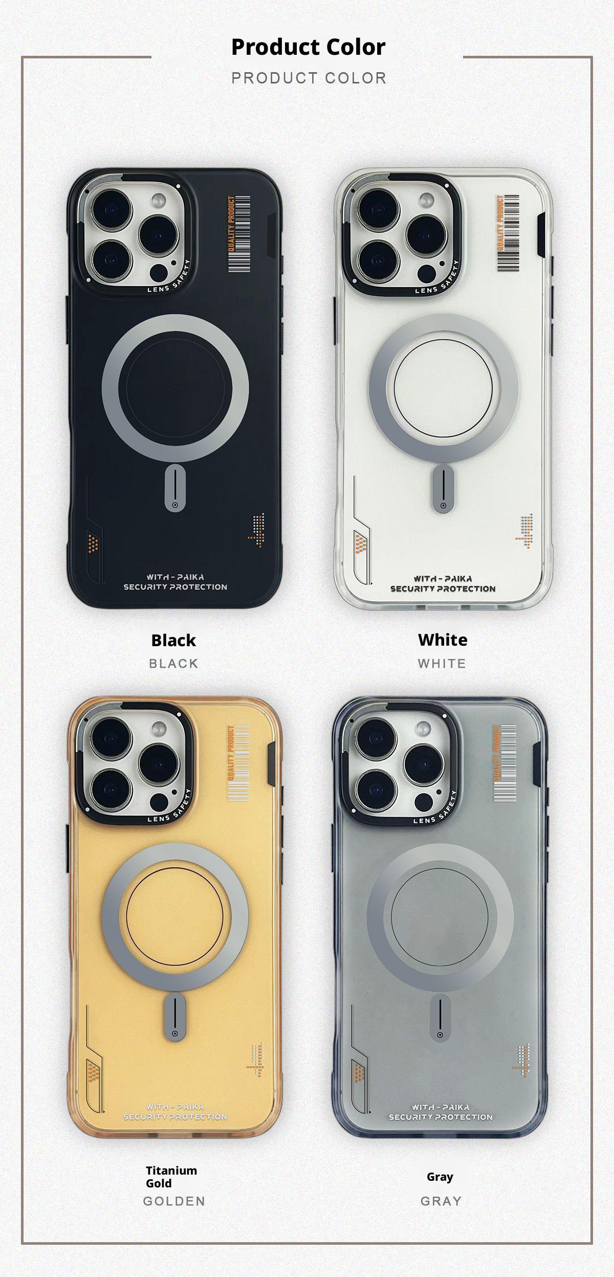 Trendy brand Jinsha magnetic phone case for iPhone 17 Pro Max, skin-feel, anti-drop, full protection for 15 and 13