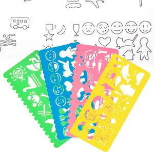 4Pcs Colorful Plastic Drawing Stencils Set for DIY Crafts, Animal Templates for Boys and Girls, Creative Art Supplies for Ages 13 and Up