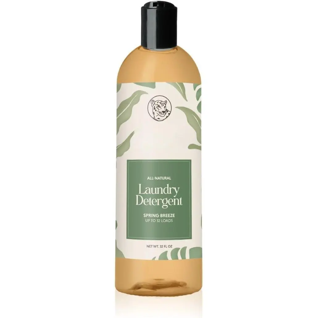32oz Spring Breeze Laundry Detergent - Essential Oils Formula, Gentle & Effective, Paraben-Free, Sulfate-Free, Fragranced Home Care Household Cleaner