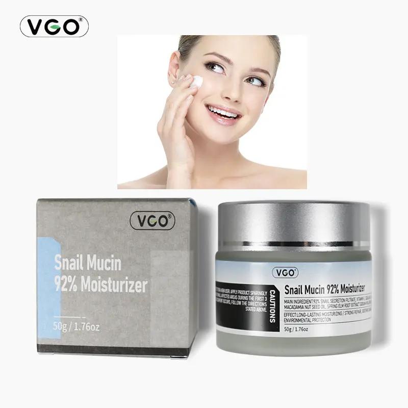 VGO Snail Mucin 92% Moisturizer Daily Face Gel Cream for Dry & Sensitive Skin, 50g / 1.76oz Cleanser Moisture Moisturizing Skincare Radiance Comfort