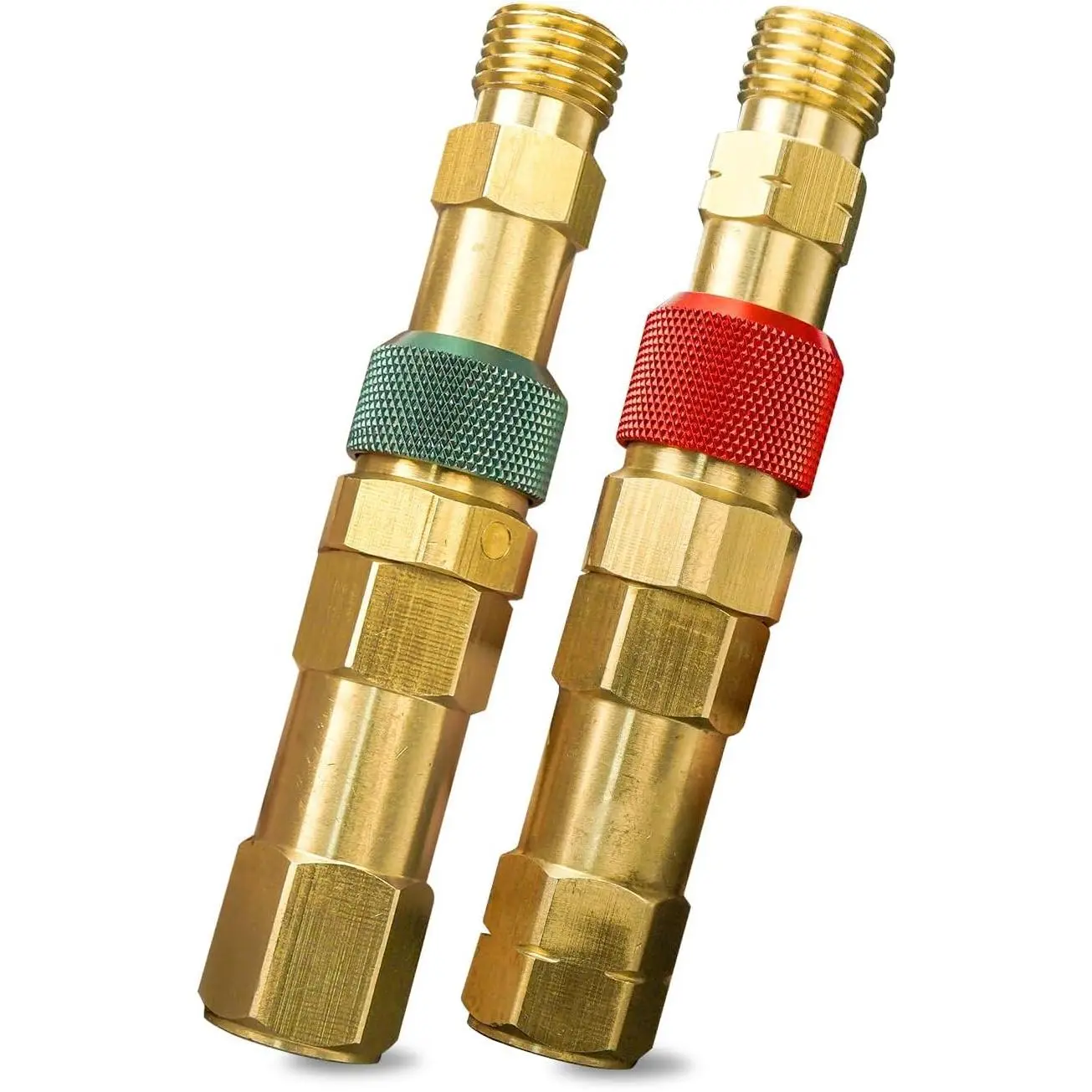 Regulator to Hose Quick Connect Fittings Set with Check Valves for Torch Welding, Brass Torch to Hose Set Replace QDB30 312-QDB30