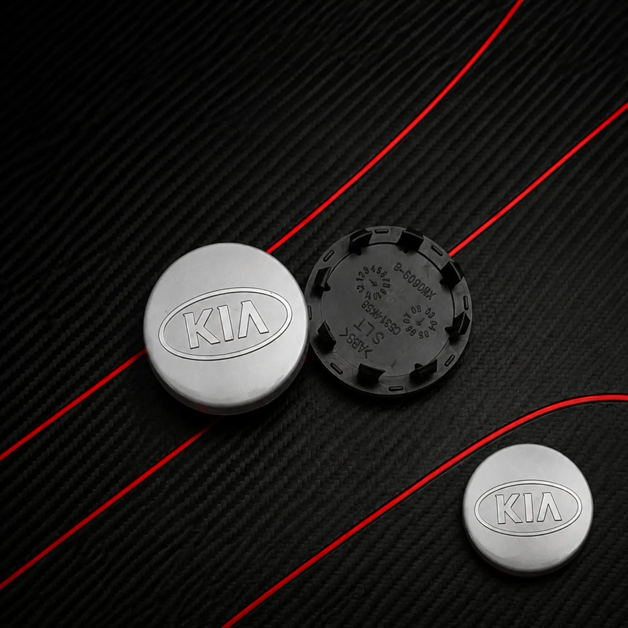 4 Pack 58mm Wheel Center Caps, Fit Kia K2 K3 K4 K5, Sorento, Spectra, Forte, Sportage, Wheel HUB Logo Covers, Car Accessories