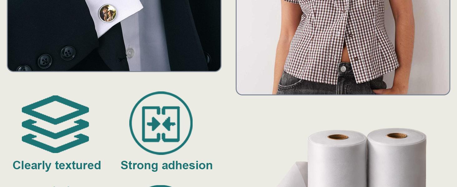 12 Incn X 30 Yards Lightweight Fusible Interfacing for Sewing - 2 Roll White Iron-On Non-Woven Fusible Interfacing, Single-Sided Fusible Fleece for Quilting