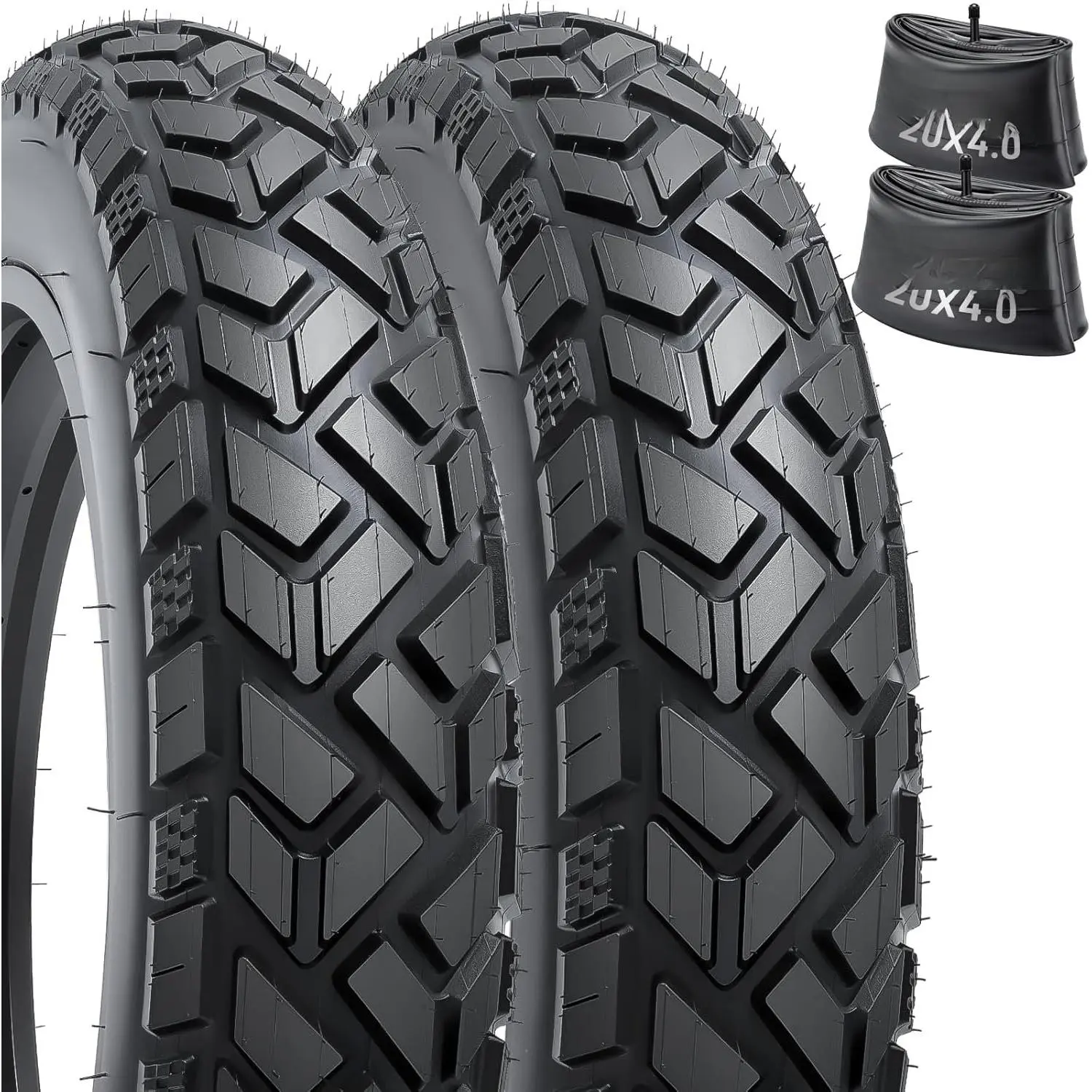 Heavy Duty 20x4.0  E- Tire, High-Performance 20X4/102-406 Compatible with 20 x 4.0 Electric , MTB, Mountain, -Terrain Directional Tread  Tire