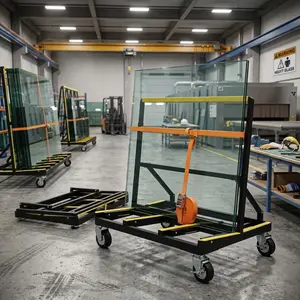 Cart Heavy Duty 2200lbs Capacity, Folding Drywall Panel Dolly Cart, Drywall Dolly Plywood Carts with 4 Swivel Casters Extendable Deck, Sheetrock Handling Wall Panel Lumber Sheetrock Glass Windows