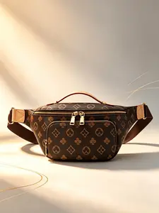 Women's Fashion Chest Bag, Stylish Printed Commuter Shoulder Crossbody Bag, Versatile Single Shoulder Handbag for Daily Use, Crossbody Fanny Pack, Casual Bum Bag, Crossbody Belt Bag, Zipper Belt Bag, Bumbag