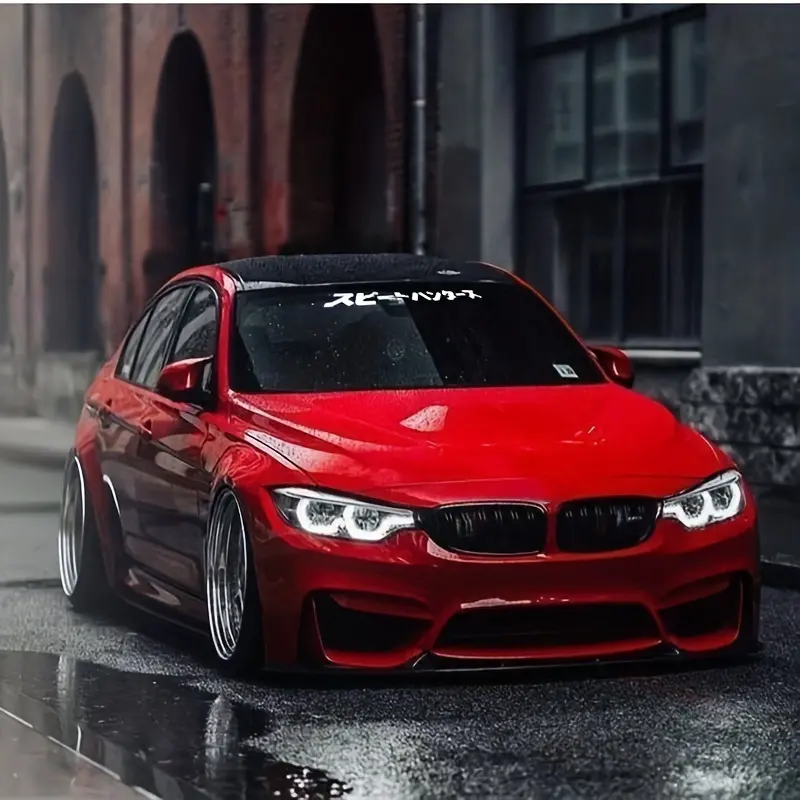 Speed Hunter Car Sticker, JDM Style Waterproof Decal, Car Front Windshield Rear Window Decoration, Universal Car Exterior Accessories