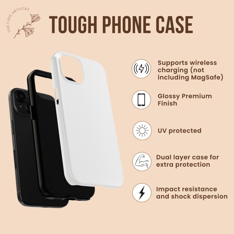 This retro nutcracker case features a fun, childlike market design. It's durable, shock-absorbing, and has a glossy finish. Compatible with iPhone 17, 16, 15, 14, 13, 12, 11, X, and Samsung models. Makes a great holiday gift for friends or family.