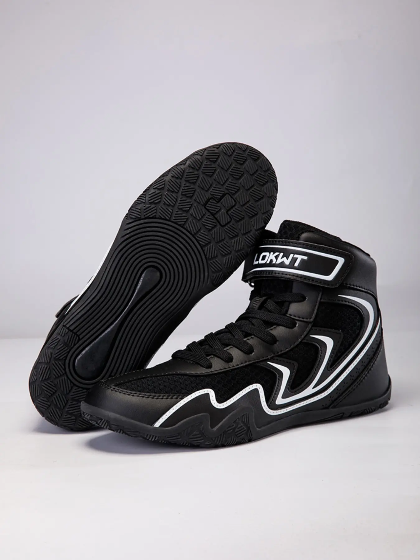 Men's Training Shoes and Sports Shoes, Athletic Sports Footwear, Trendy Fashion Anti-Slip Durable Boxing Wrestling Shoes, Ideal for Various Sports Training Scenarios
