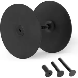 Premium Stainless Steel Door Hole Cover Plate - 2-5/8 Diameter Deadbolt Cover with Screws for Enhanced Security, Privacy & Aesthetic Appeal on Entry Doors
