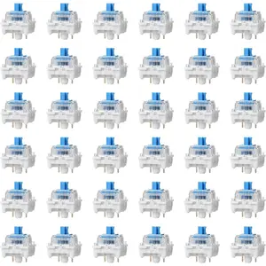 36 count Blue Mechanical Keyboard Switches 3-Pin Keyboard Clicker Clicky Tactile MechanicalKeyboard Switches Clicky Accurate Typing DIY  Kit for  Prints GamingKeyboard
